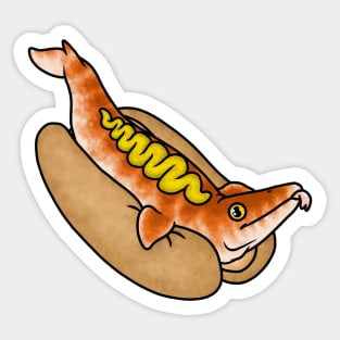 Mosasaur Hotdog Sticker